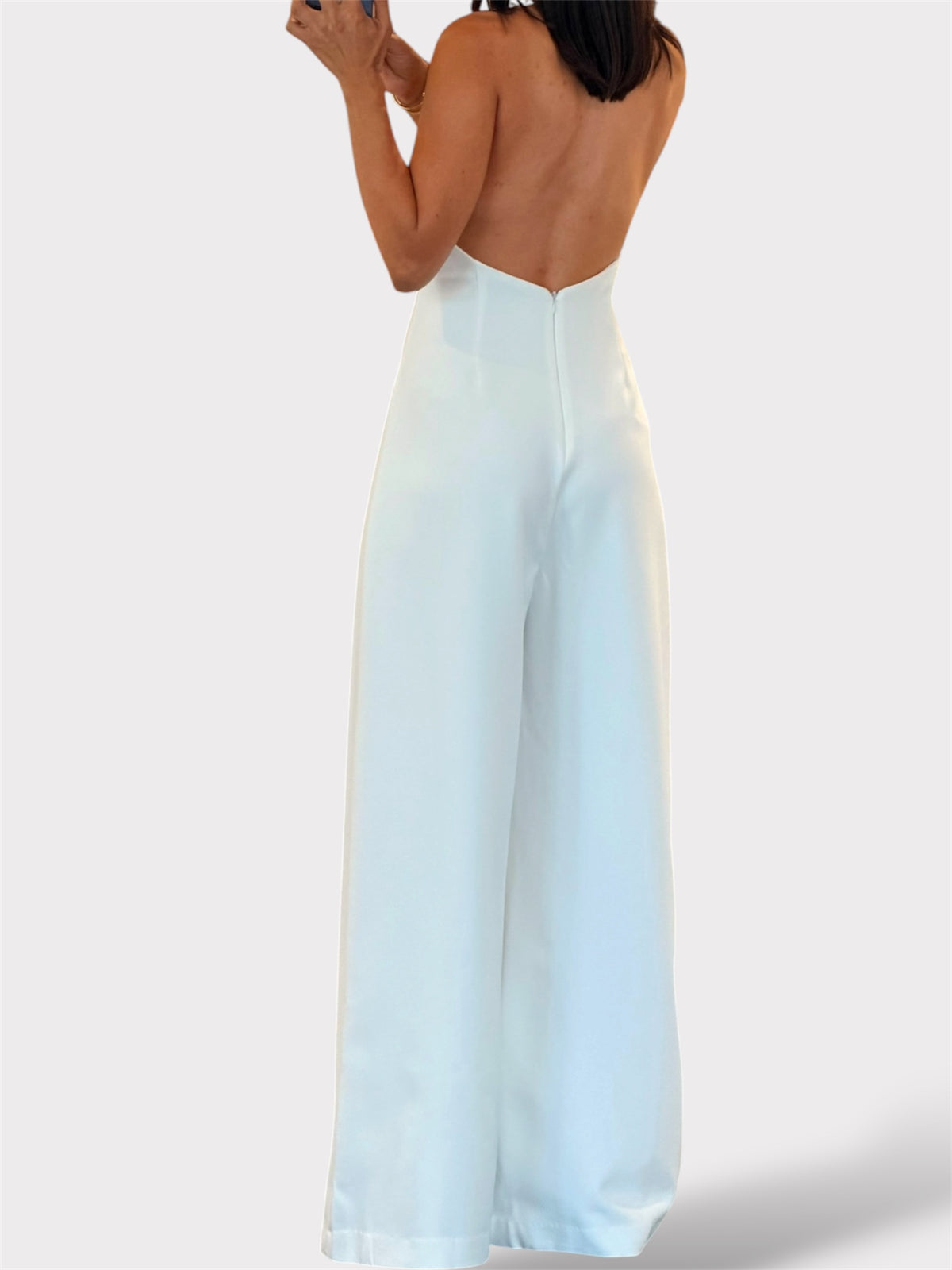 OFF WHITE HALTER LONG JUMPSUIT-2