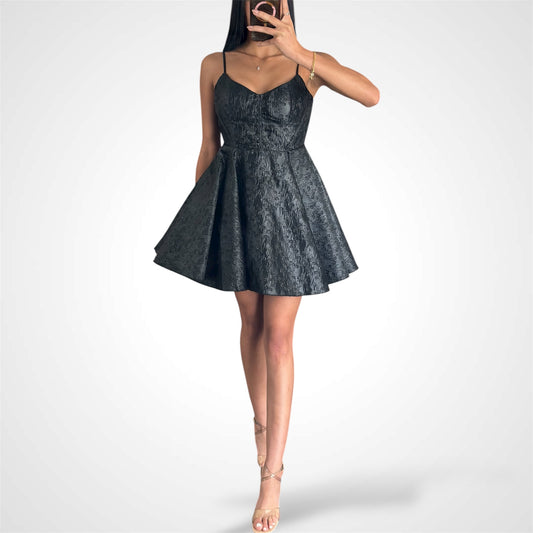 BLACK SHORT DRESS