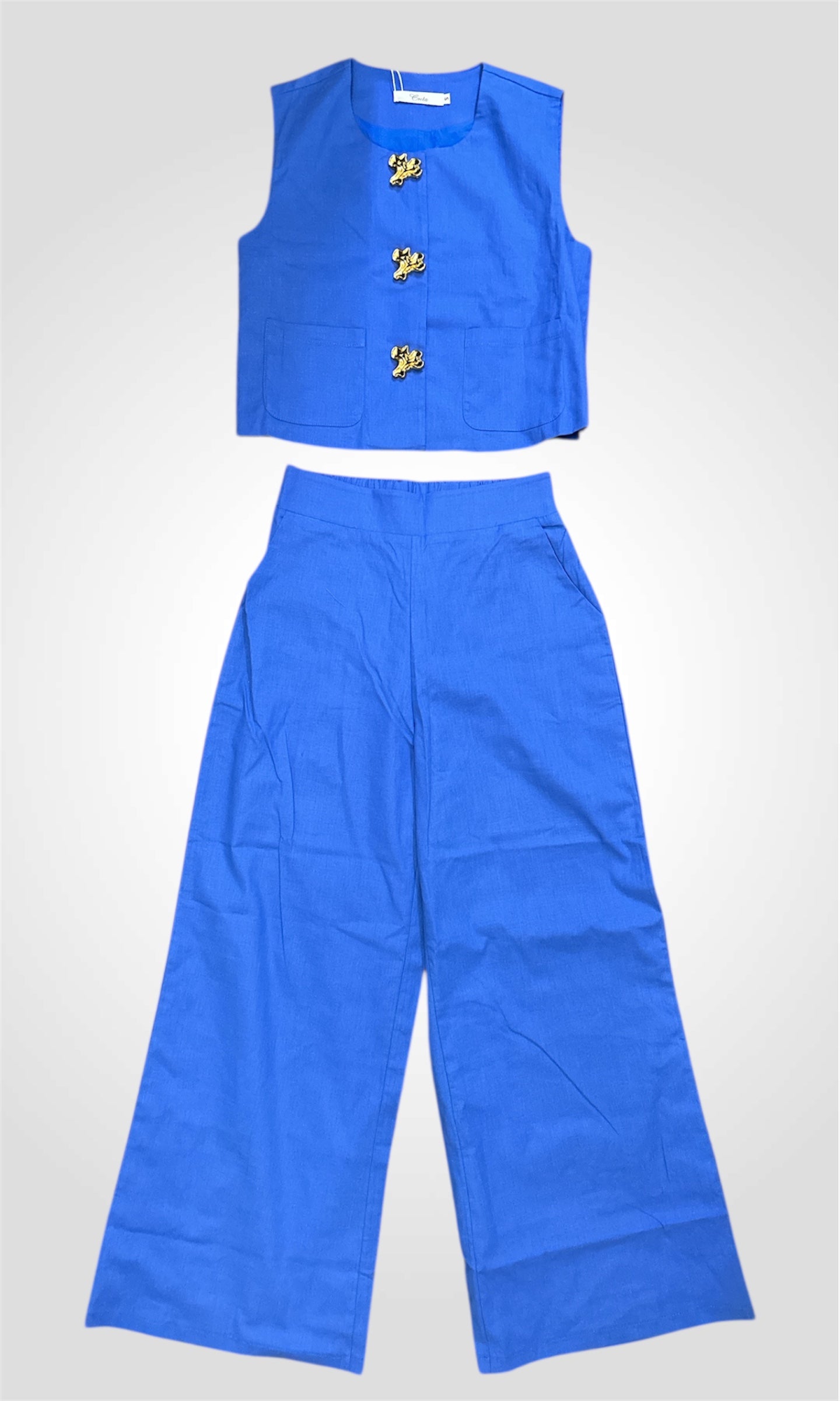 Blue Button Gold Set•-3