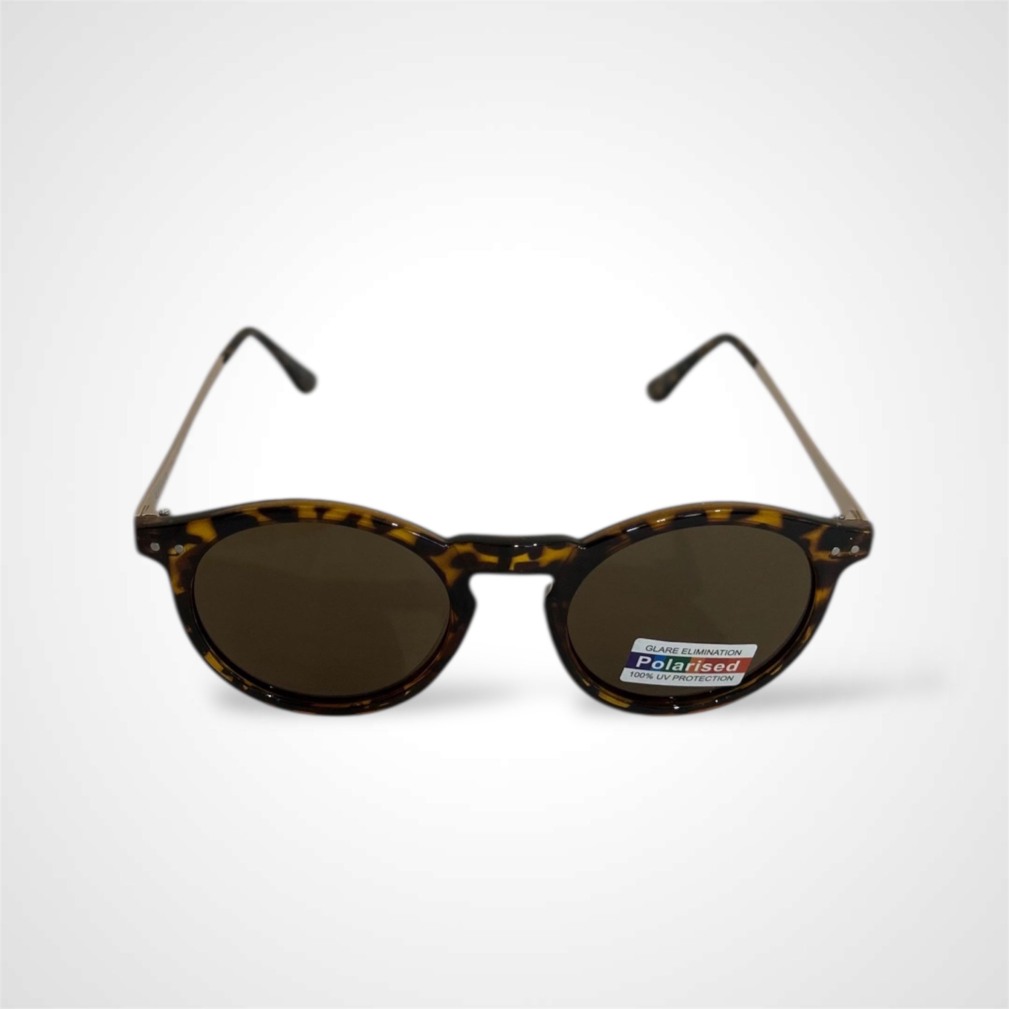 TORTOISE/BROWN RETRO SUNGLASSES