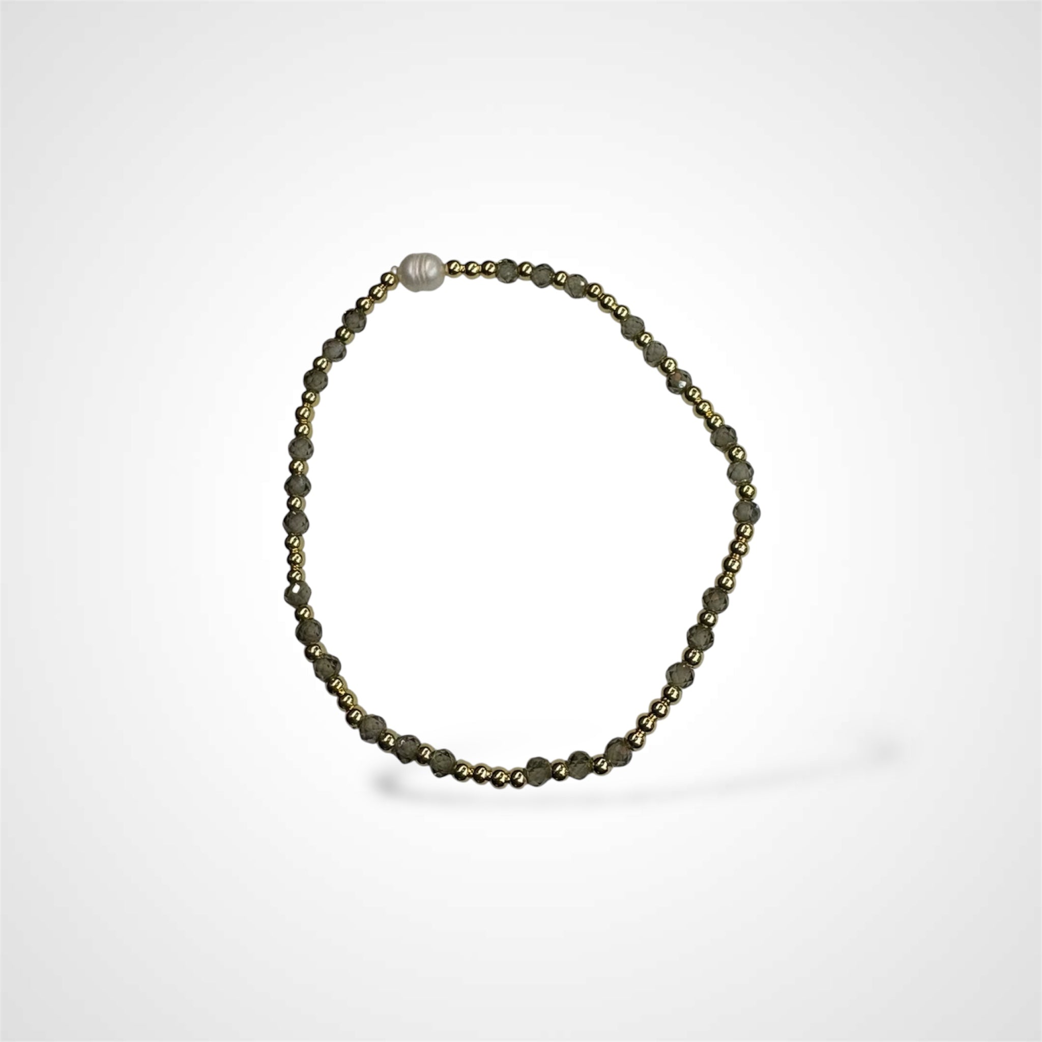 ARIA'S DARK GREEN CRYSTALS BRACELET02•