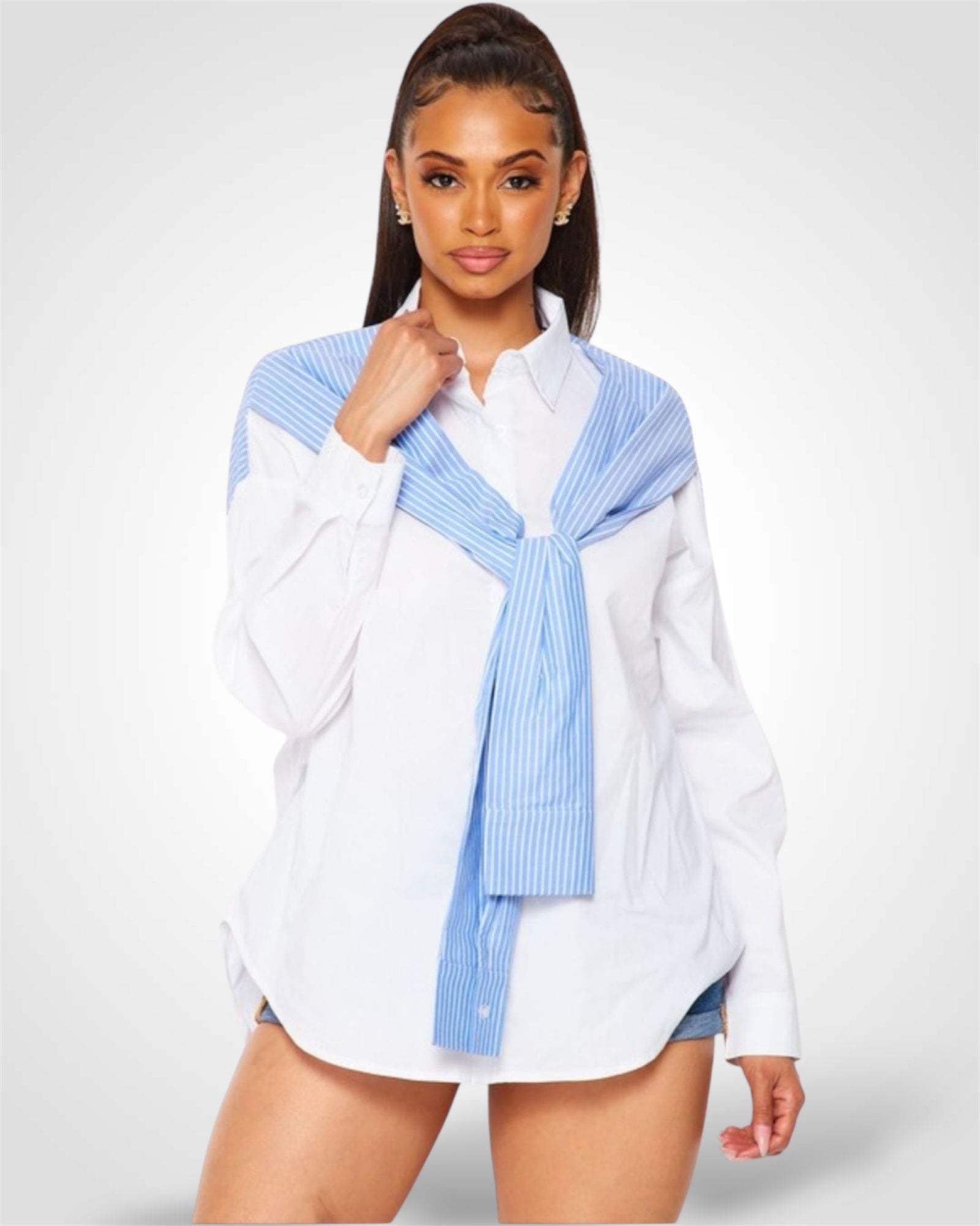 ALWAYS YOURS BUTTON UP SHIRT-1