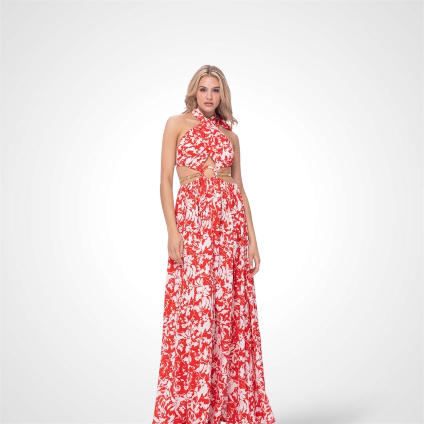 Embellished Detail Maxi Dress