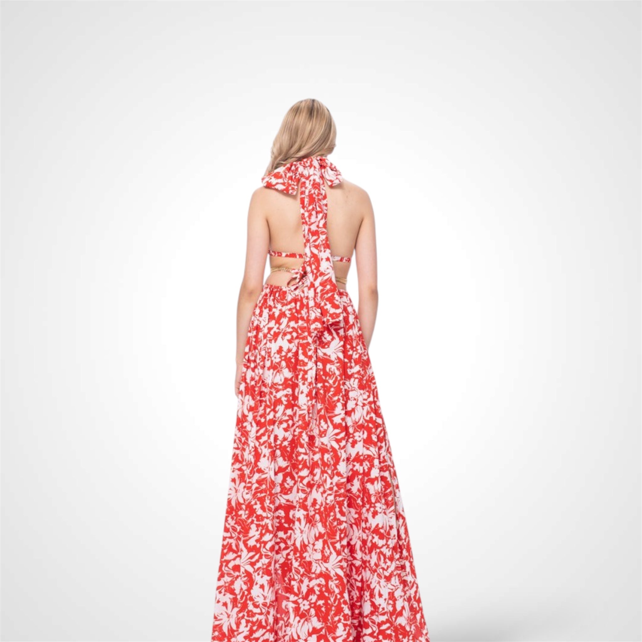 Embellished Detail Maxi Dress•-2