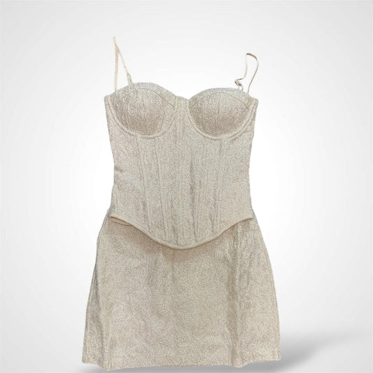 SJQ-SILVER GLAMOROUS SET