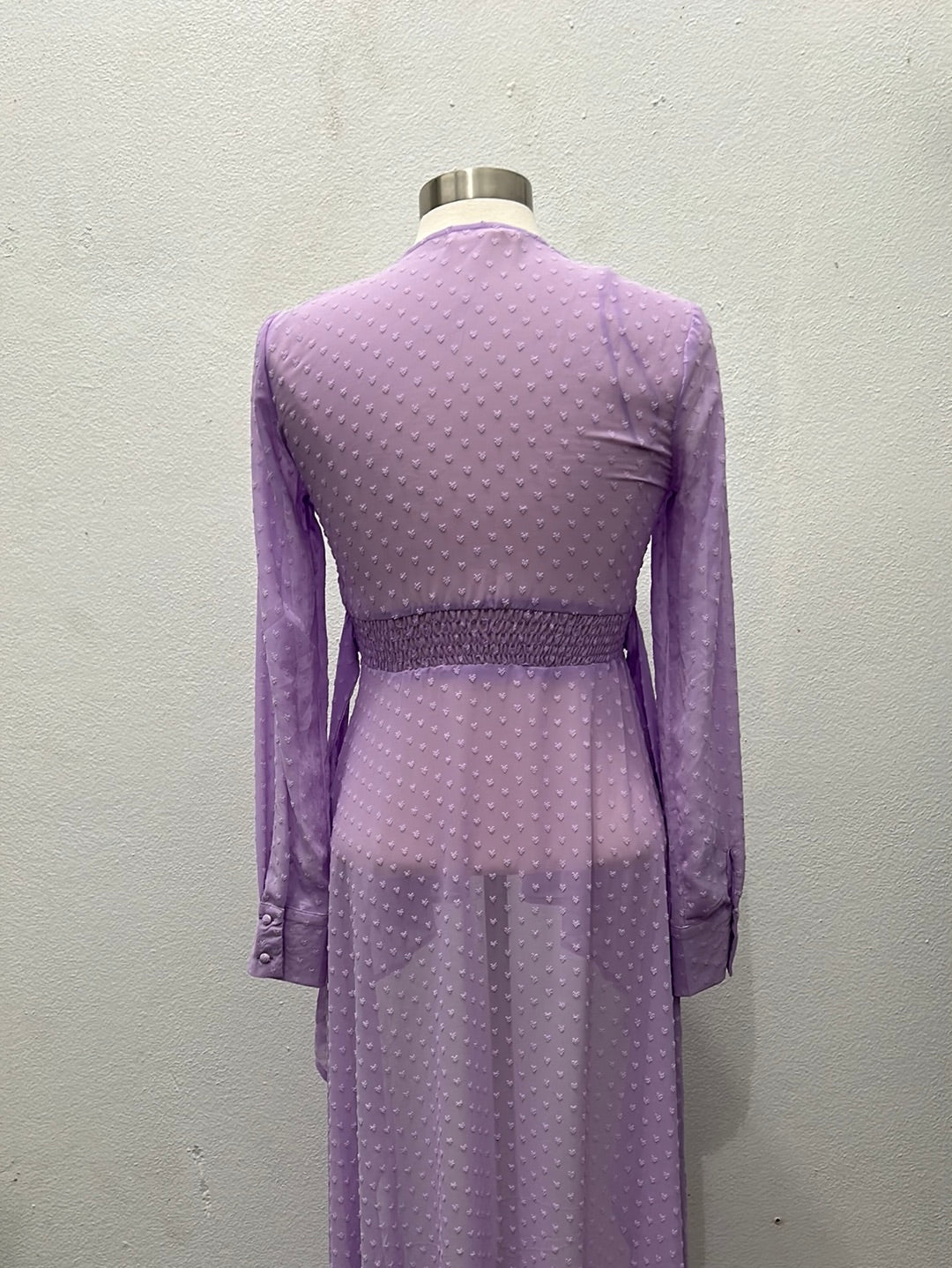 Lavander Dot Detail Top