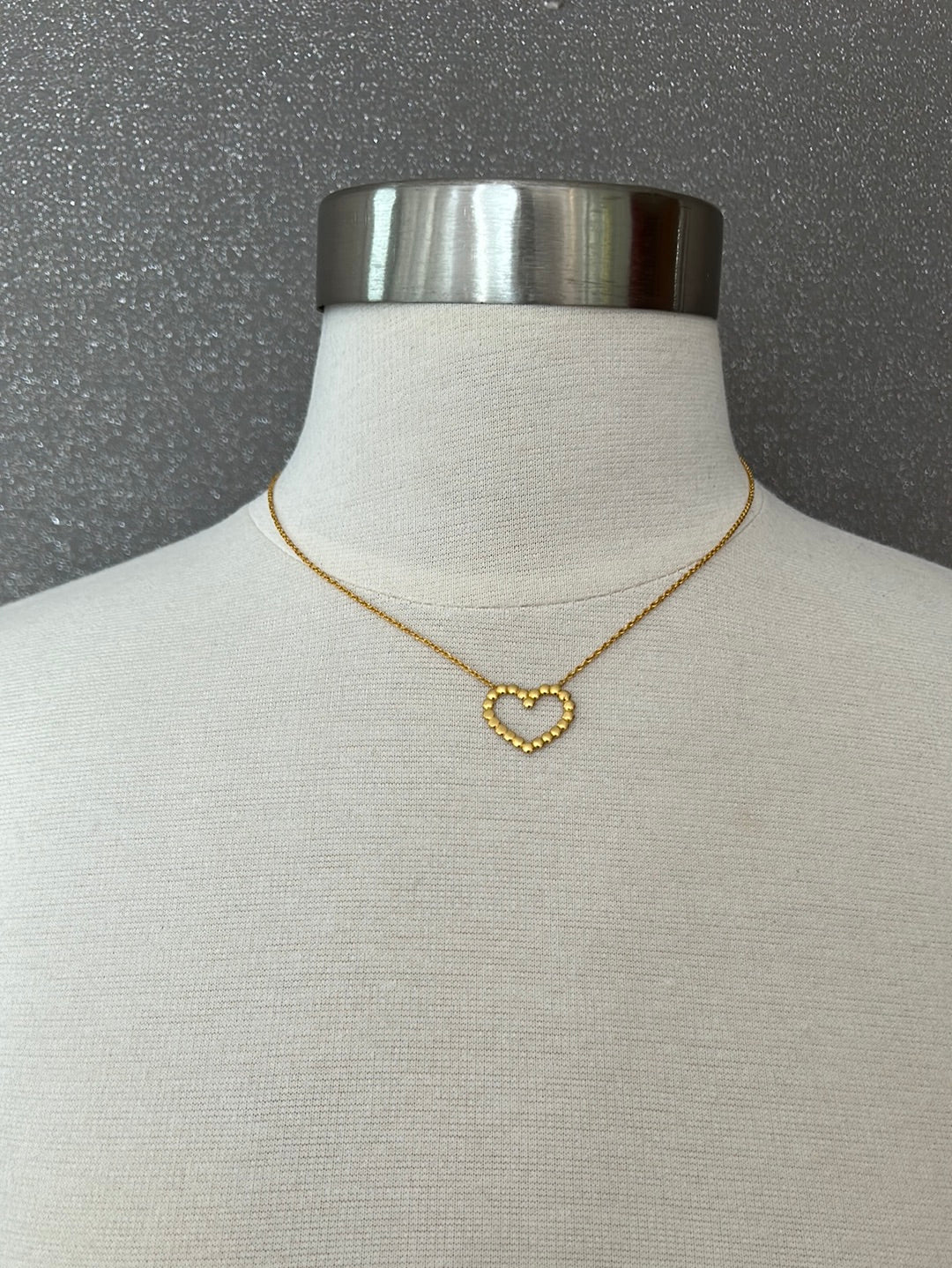 Carolina Heart Gold Chain-2