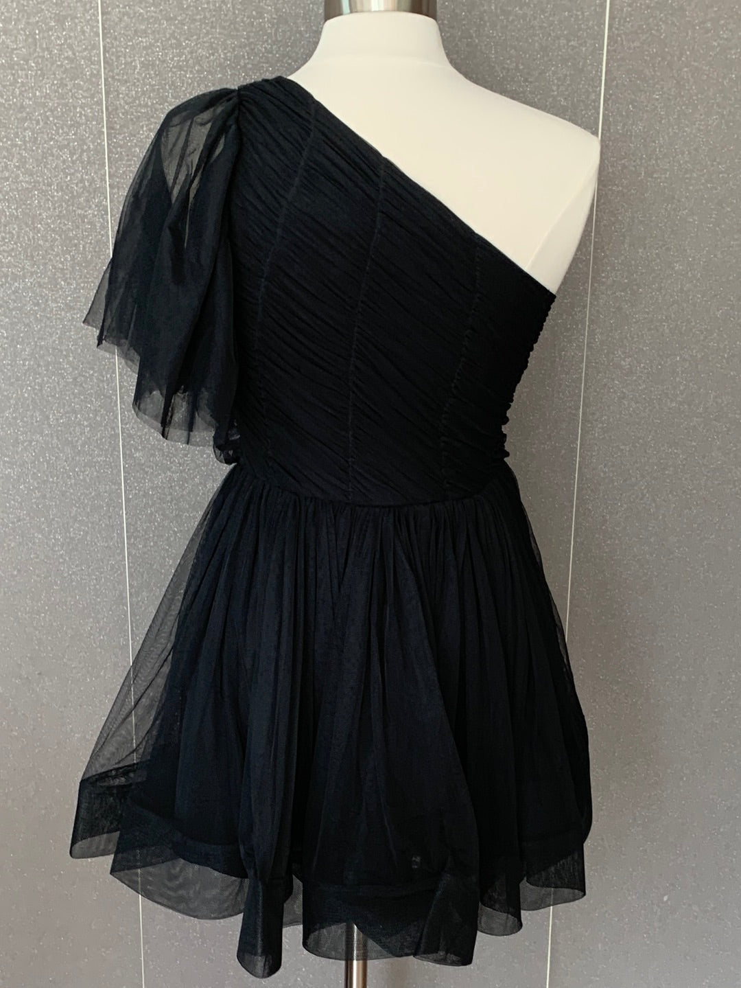 MESH SHORT DRESS•-2