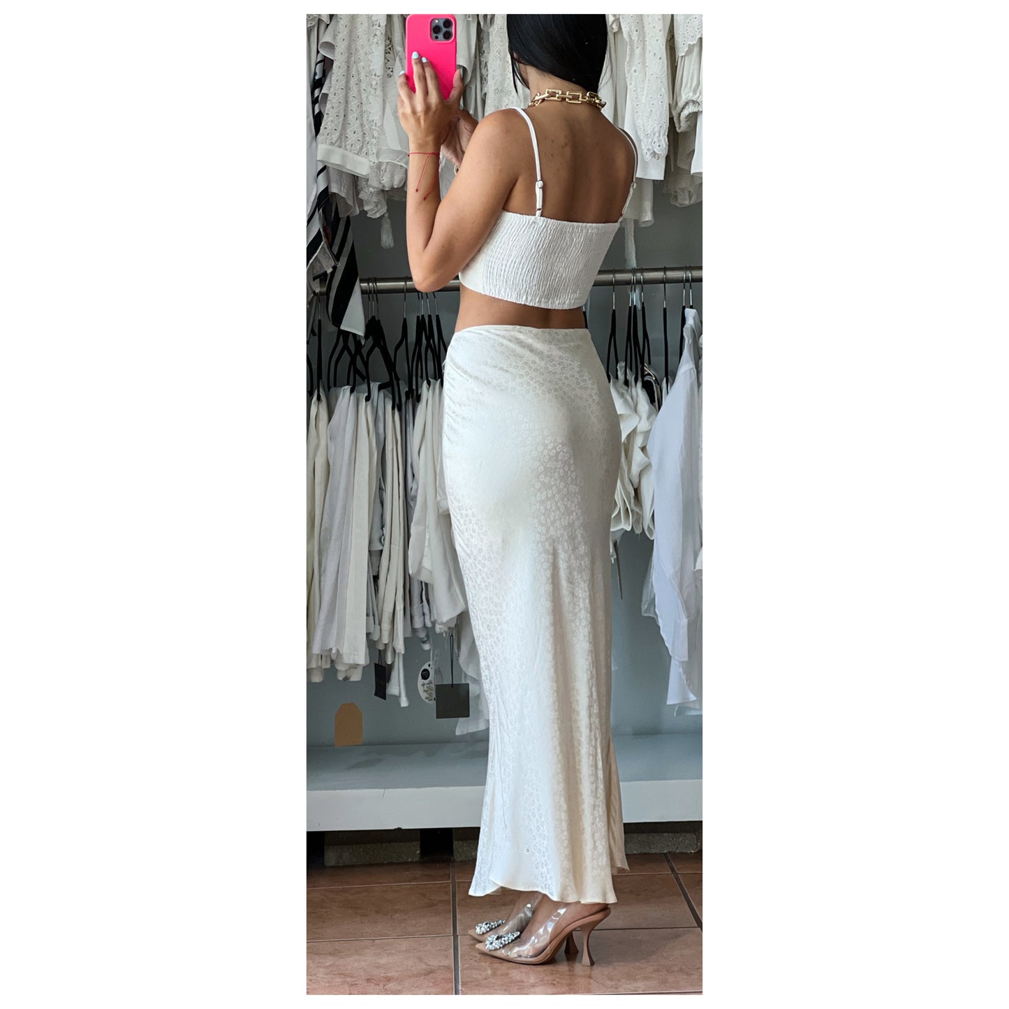 Cow Midi Skirt