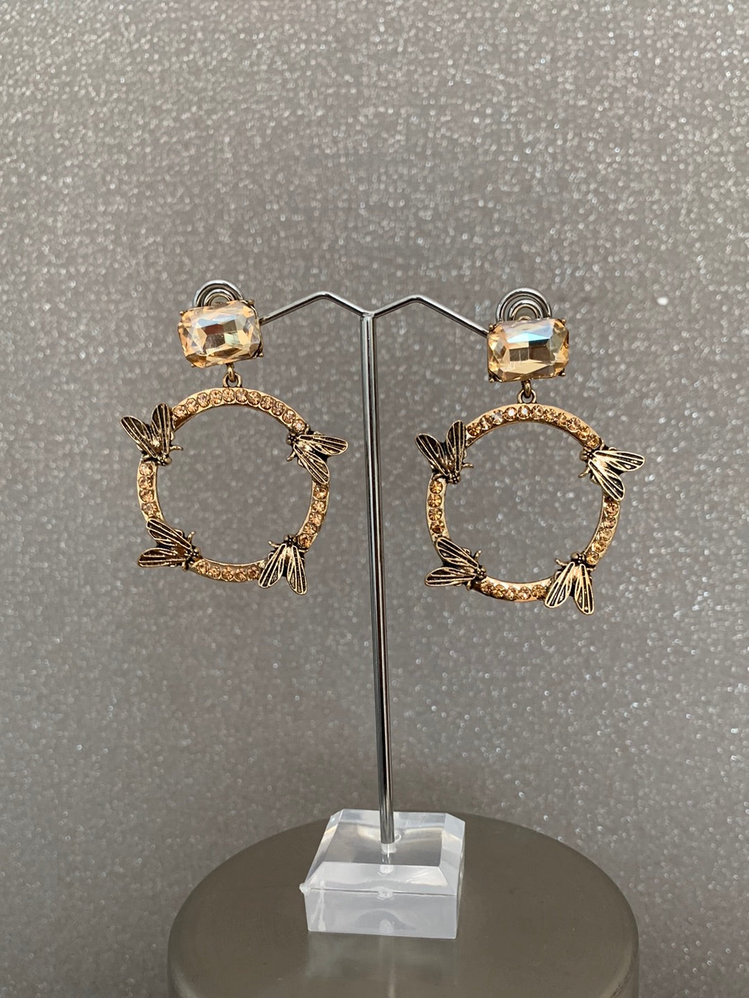 Stone Gold Earing