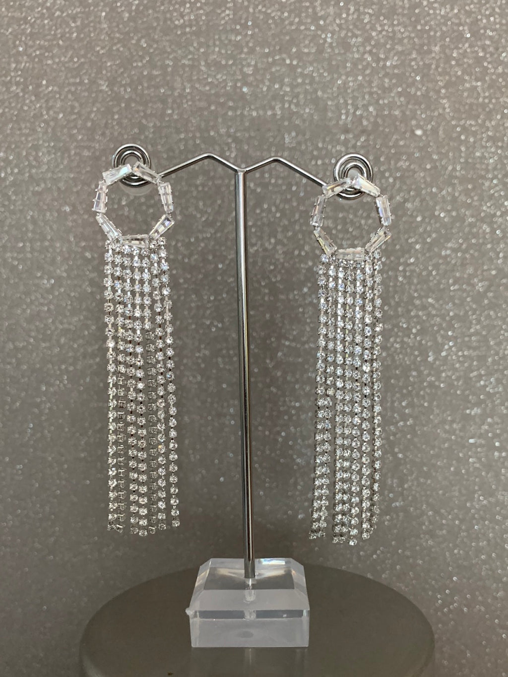 Fringe Rhinestone Earings