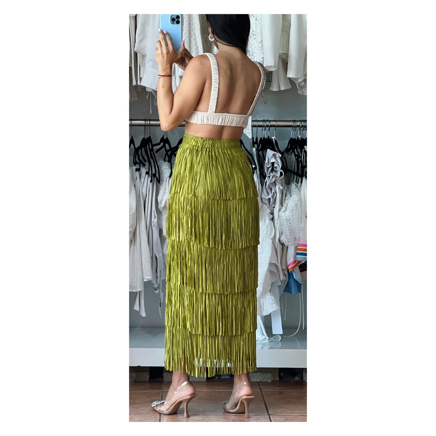 ELASTIC SHOULDER STRAP BRALETTE TOP