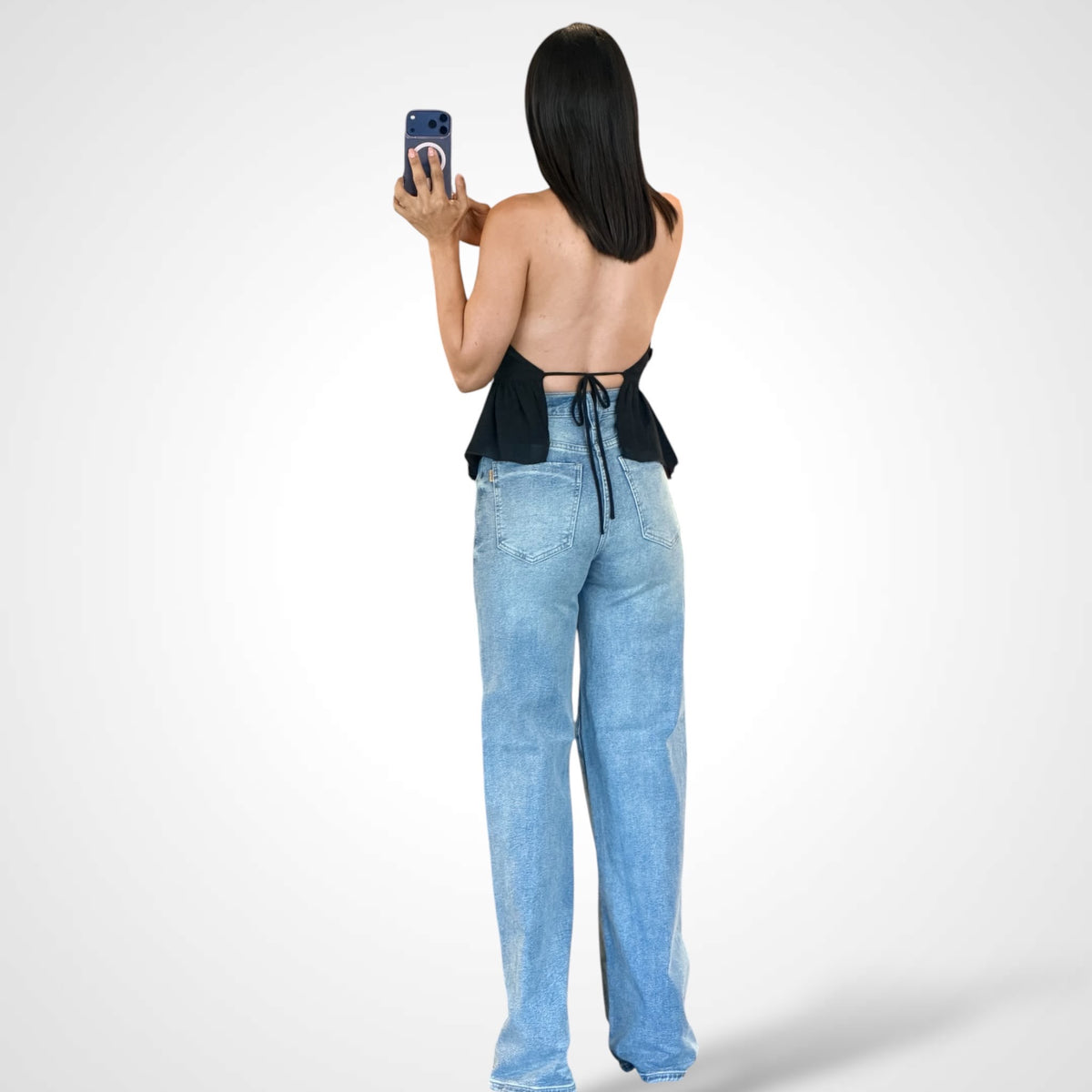 Halter Neck Asymmetrical Top-3