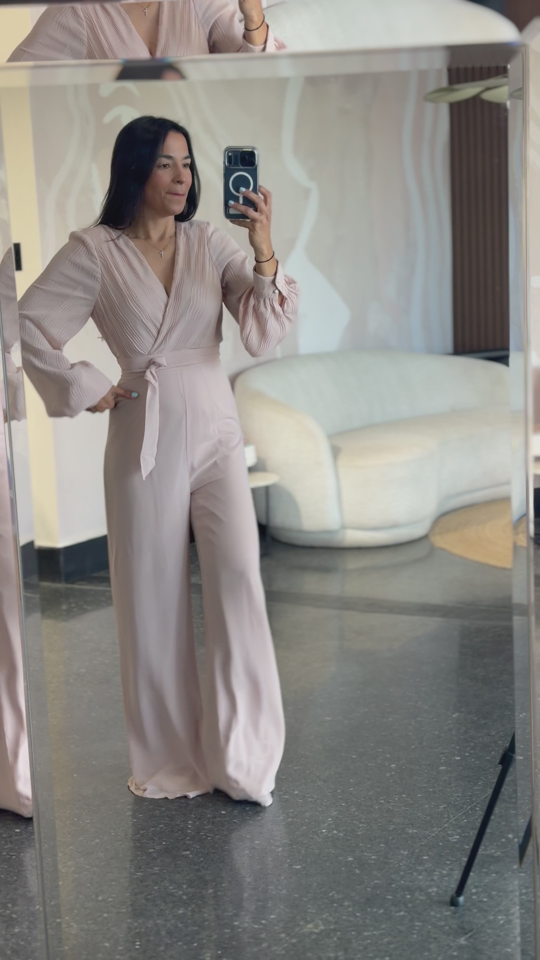 Surplice Jumpsuit•-4