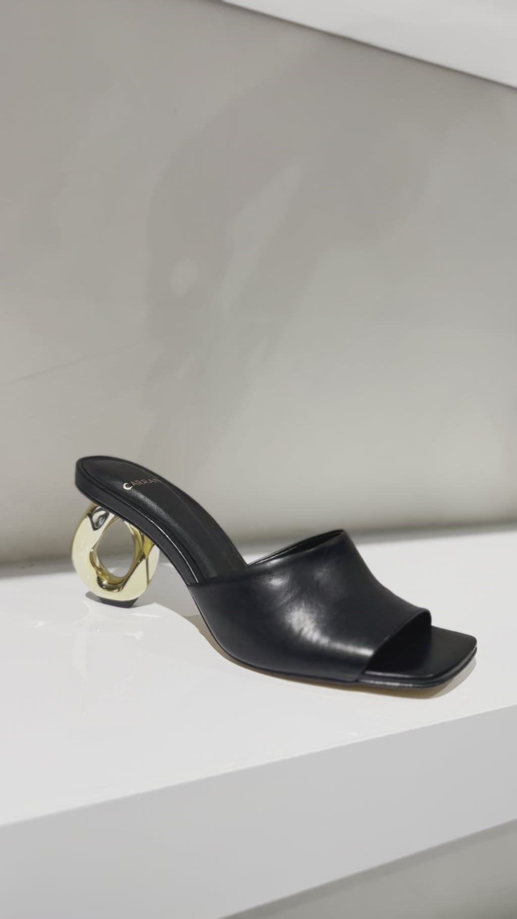 DRESS SANDAL LEATHER BLACK