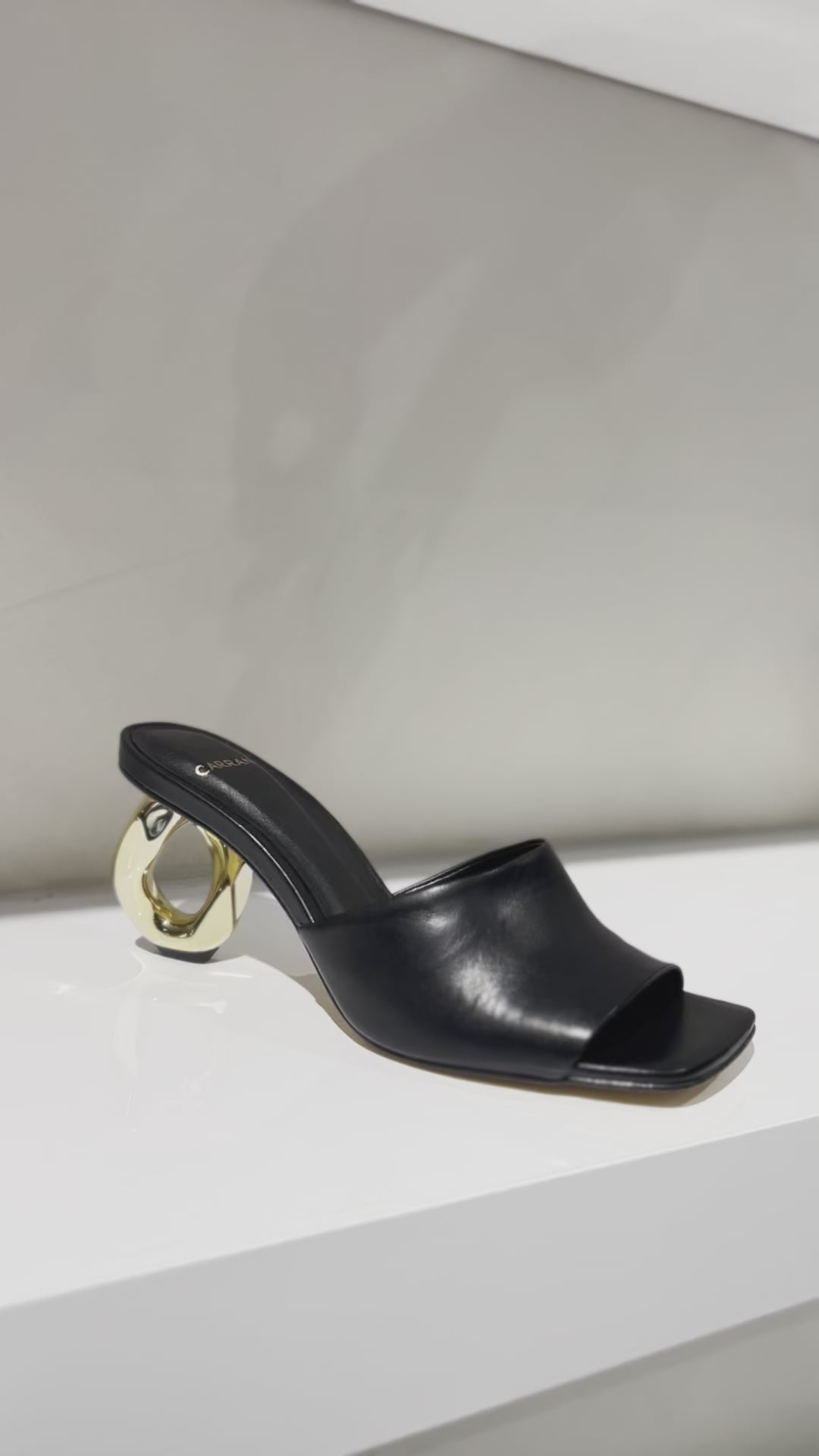 DRESS SANDAL LEATHER BLACK•-3