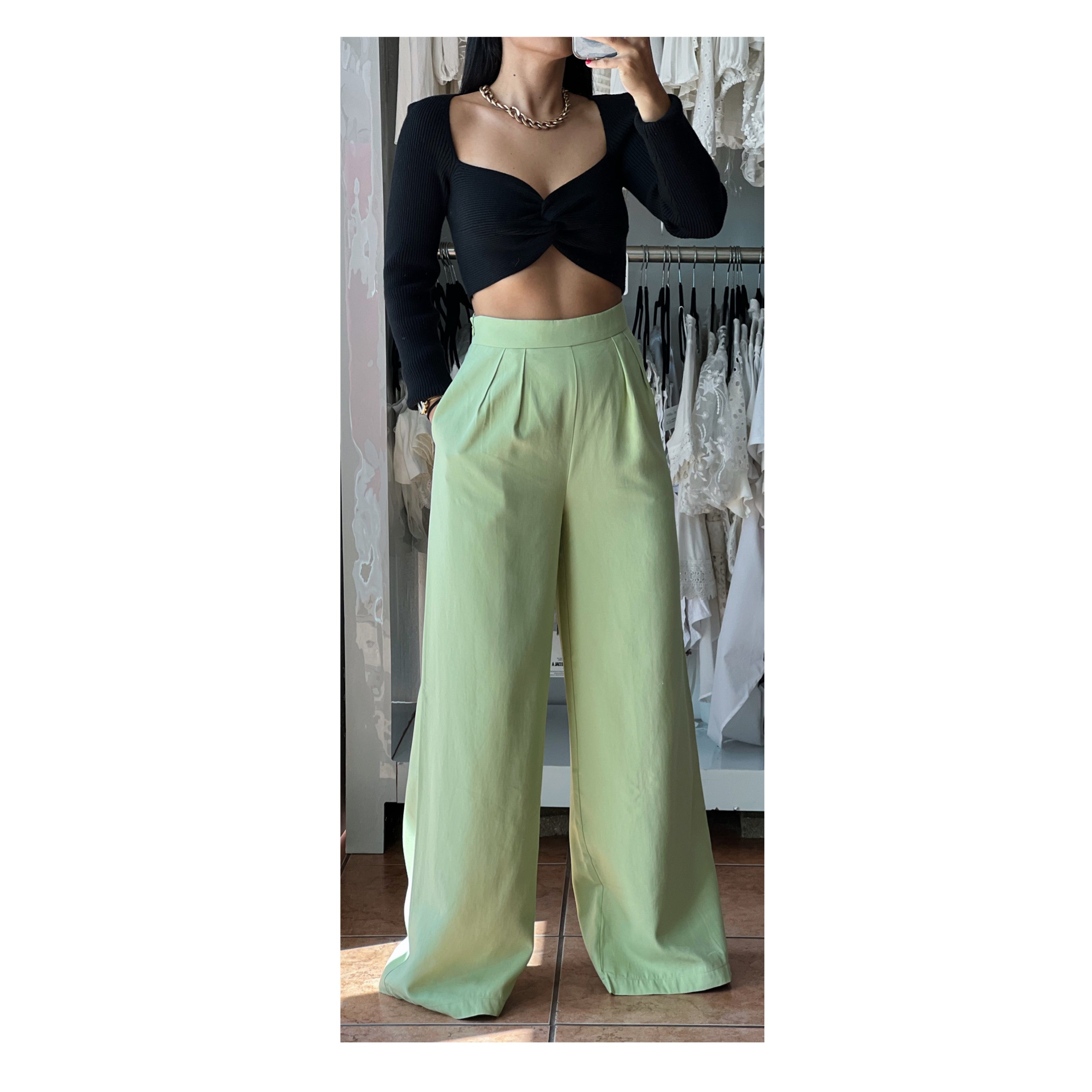 Milky Mint Pants•-3