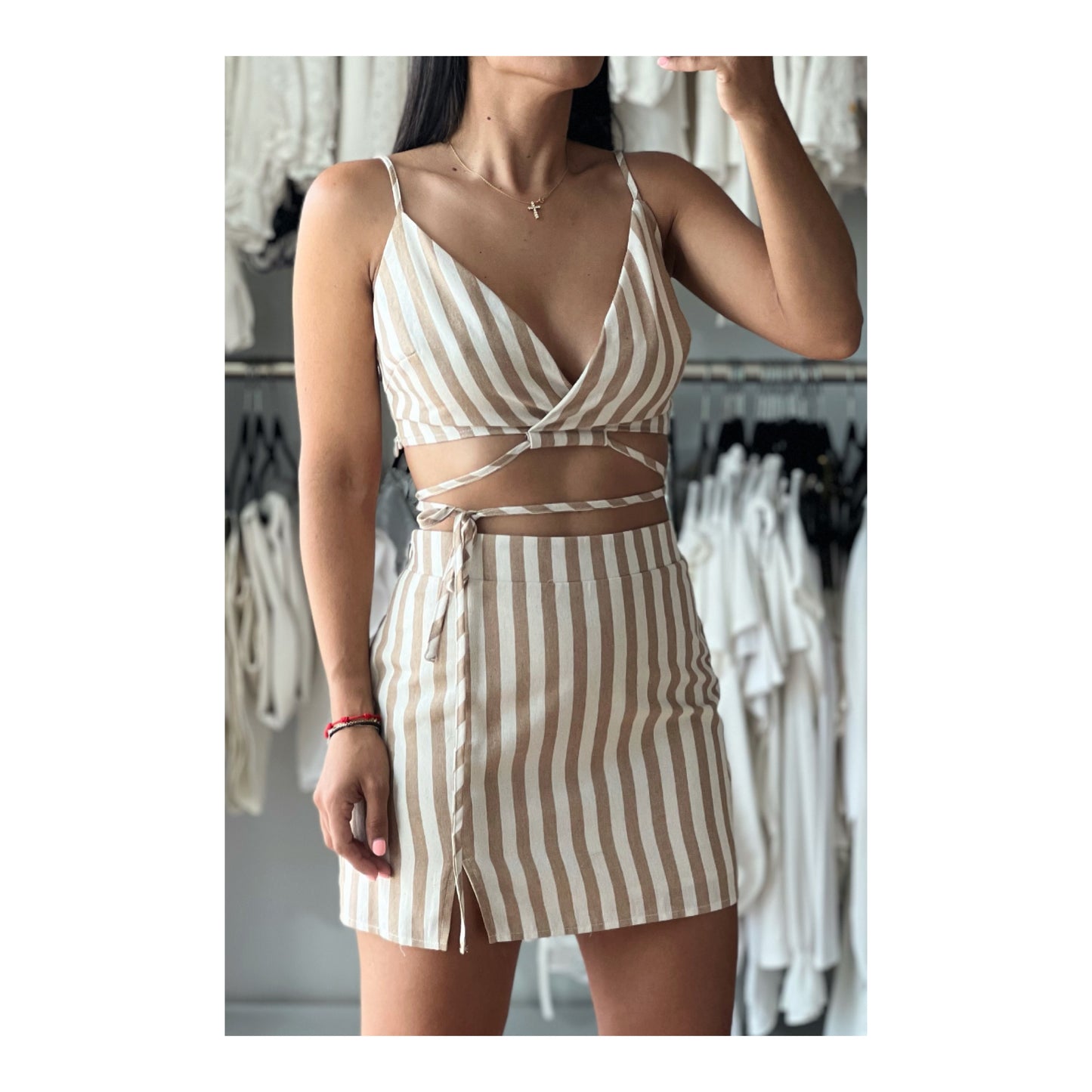 Top Tan Stripe