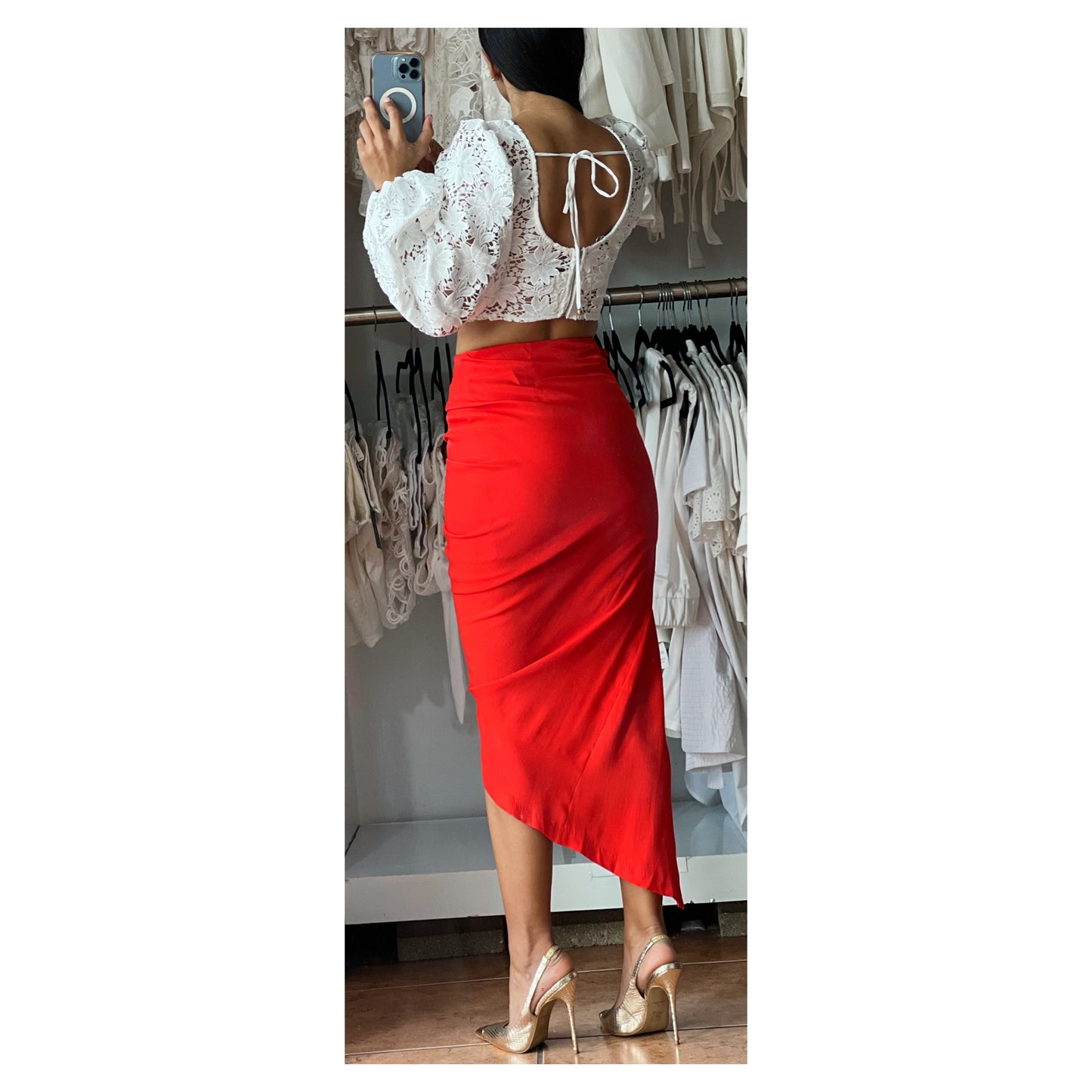 Side Ruffle Skirt